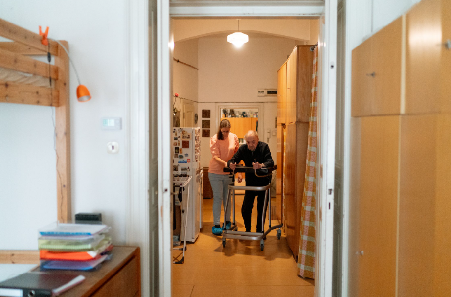 A caregiver providing services for Medicaid-assisted living in New Jersey.